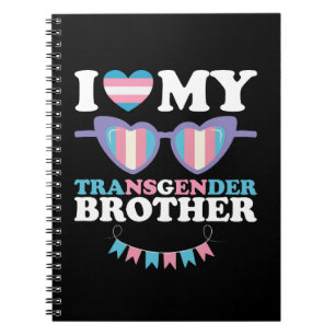 Cuaderno Amo a mi familia de hermano transgénero Trans LGBT