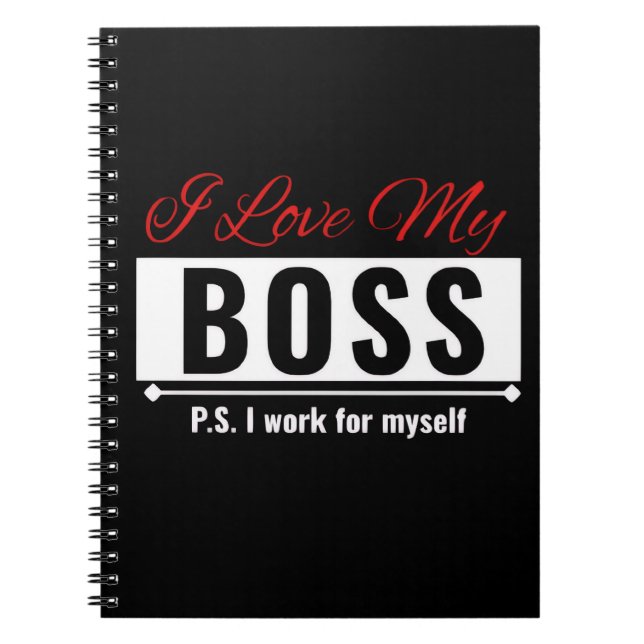 Cuaderno Amo a mi jefe (Frente)