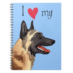 Cuaderno Amo a mi malinois belga