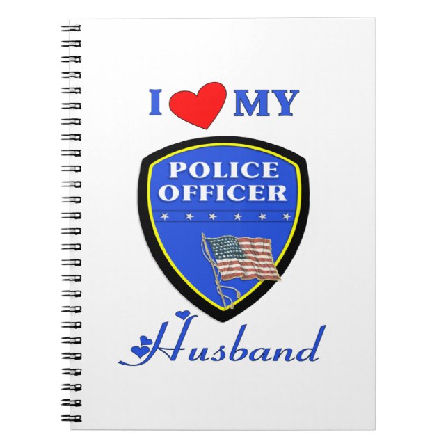 Cuaderno Amo a mi marido de la policía (Frente)