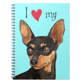 Cuaderno Amo a mi Min Pin