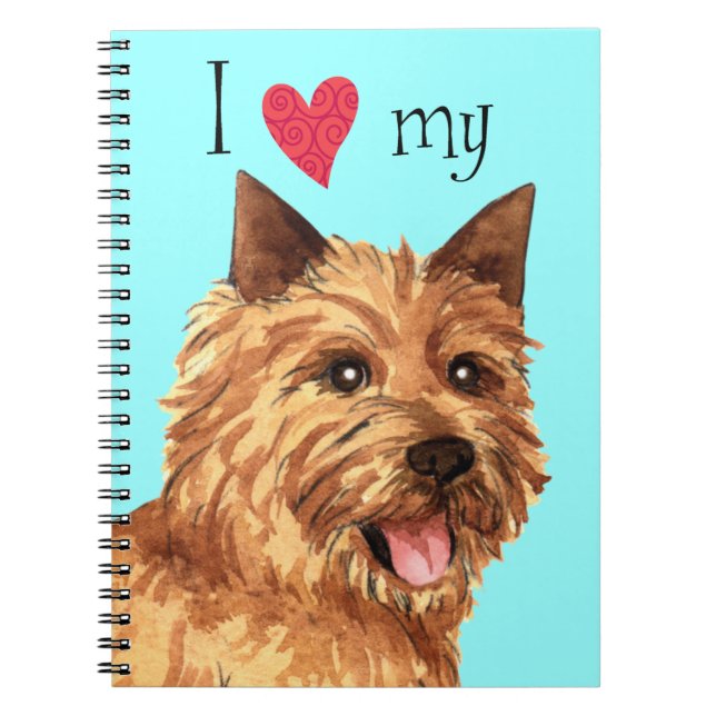 Cuaderno Amo a mi Norwich Terrier (Frente)