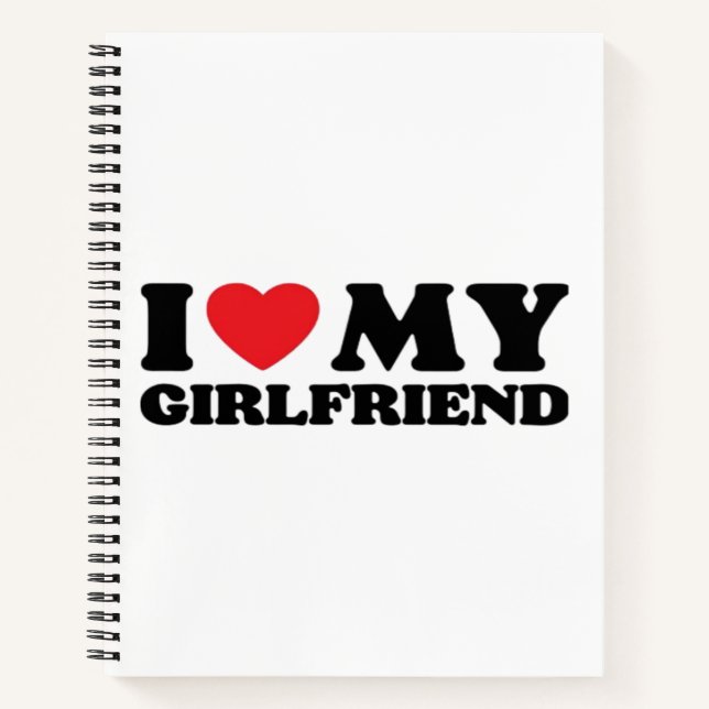 Cuaderno Amo a mi novia clásico (Anverso)