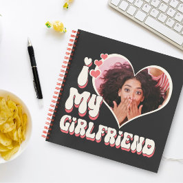 Cuaderno Amo a mi novia Personalizado Black