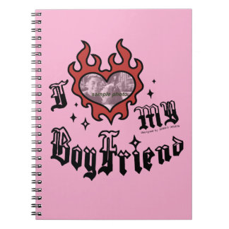 Cuaderno Amo a mi novio - Rojo - DingusDesign