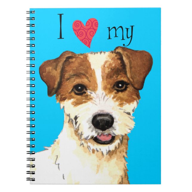 Cuaderno Amo a mi Parson Russell Terrier (Frente)