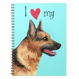 Cuaderno Amo a mi Pastor Alemán