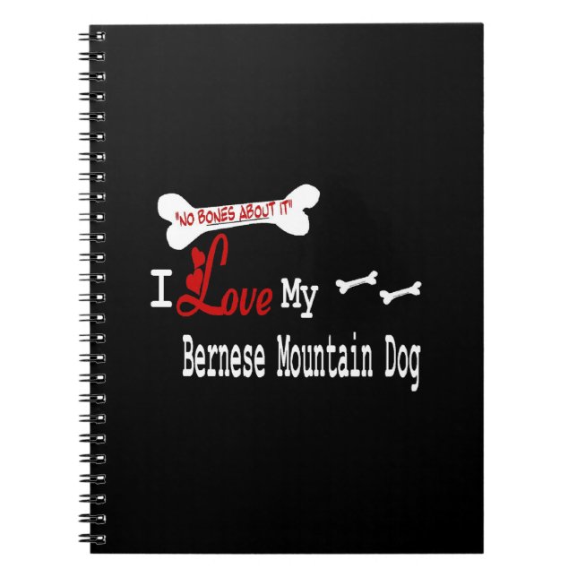 Cuaderno Amo A Mi Perro De Montaña Bernés (Frente)