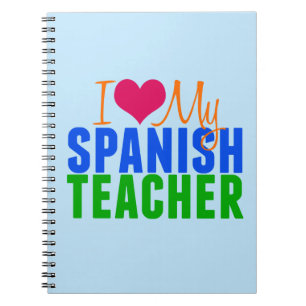 Cuaderno Amo a mi profesor español