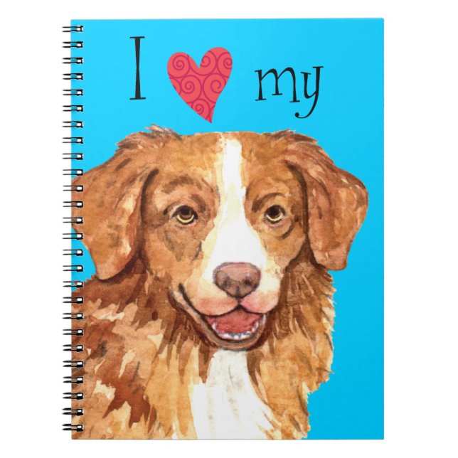 Cuaderno Amo a mi Toller (Frente)