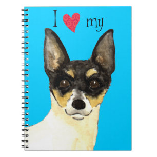 Cuaderno Amo a mi zorro de juguete
