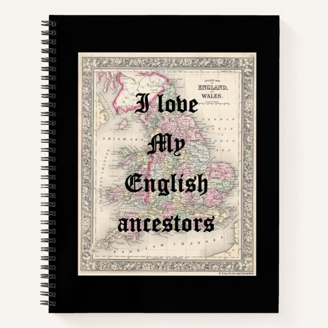Cuaderno Amo A Mis Ancestros De Inglés | Portátil de cubier (Anverso)