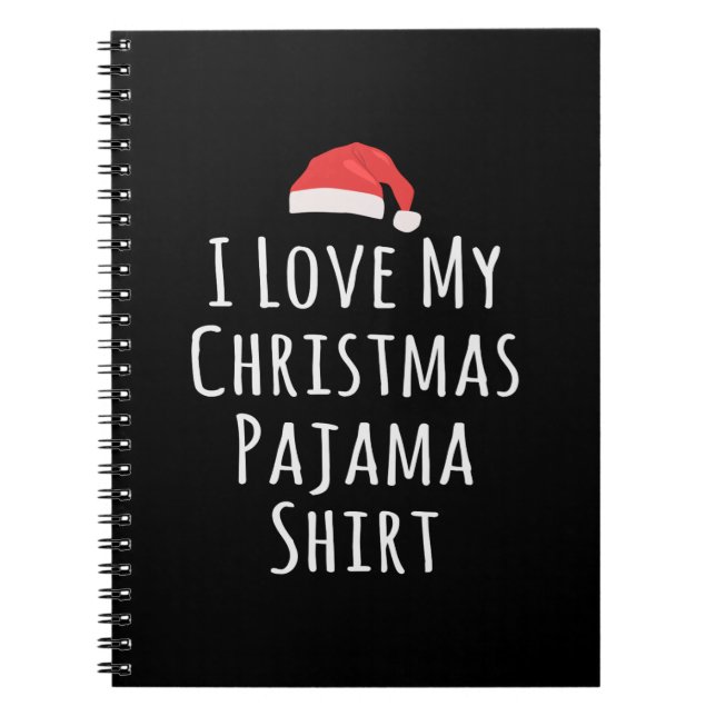 Cuaderno Amo a mis Navidades Pajama Shirt (Frente)