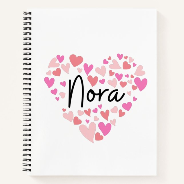 Cuaderno Amo a Nora (Anverso)