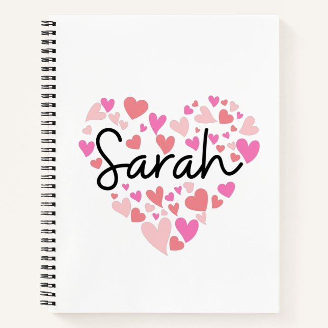 Cuaderno Amo a Sarah (Anverso)