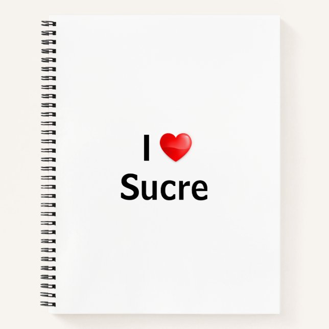Cuaderno Amo a Sucre (Anverso)