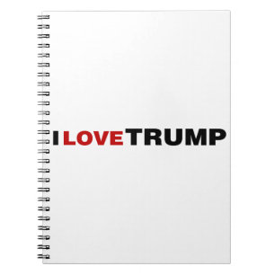 Cuaderno Amo a Trump