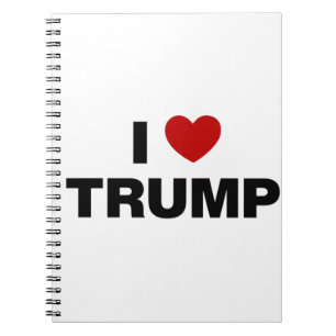Cuaderno Amo a Trump