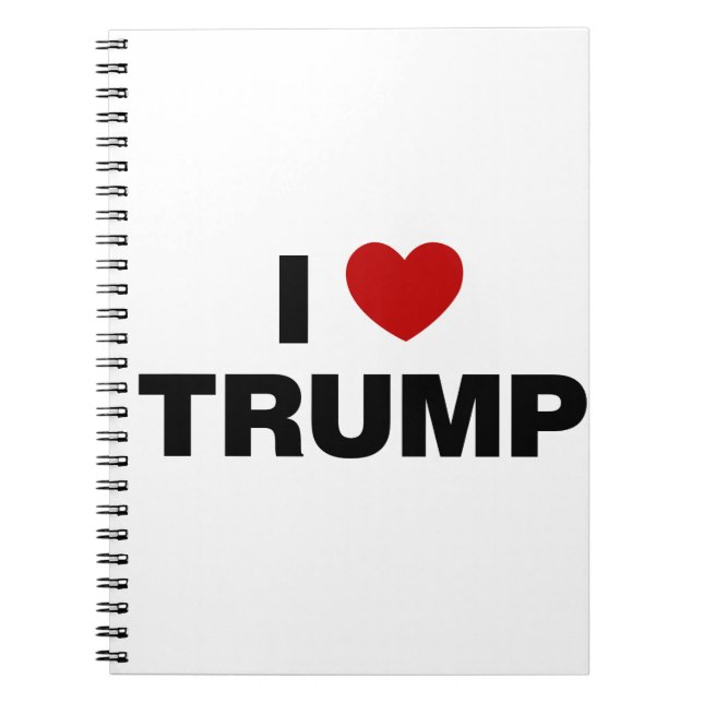 Cuaderno Amo a Trump (Frente)