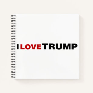 Cuaderno Amo a Trump