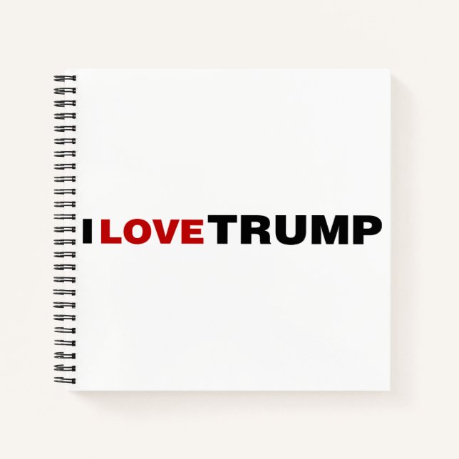 Cuaderno Amo a Trump (Anverso)