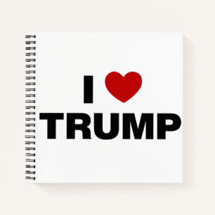 Cuaderno Amo a Trump