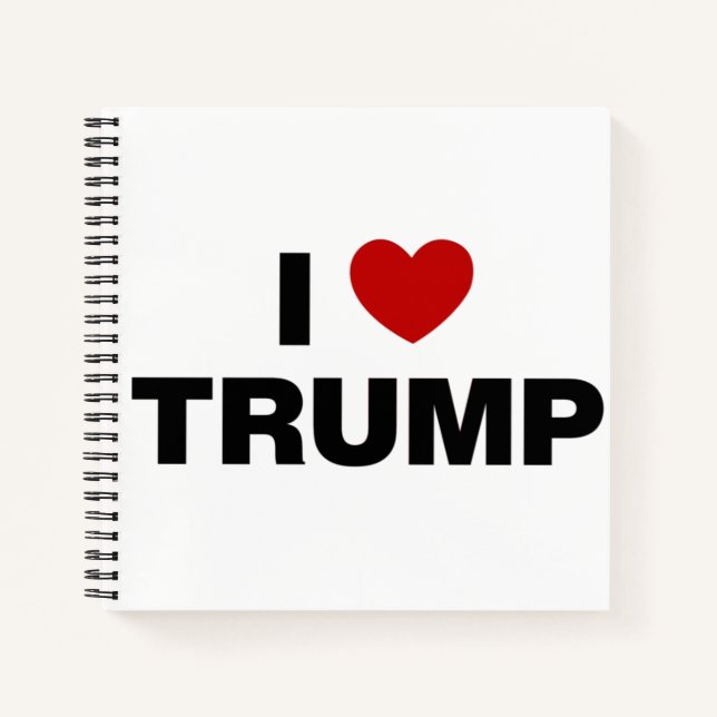 Cuaderno Amo a Trump (Anverso)