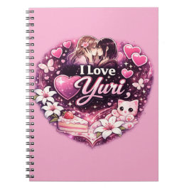 Cuaderno Amo a Yuri | Estética de Anime de Chicas Kawaii
