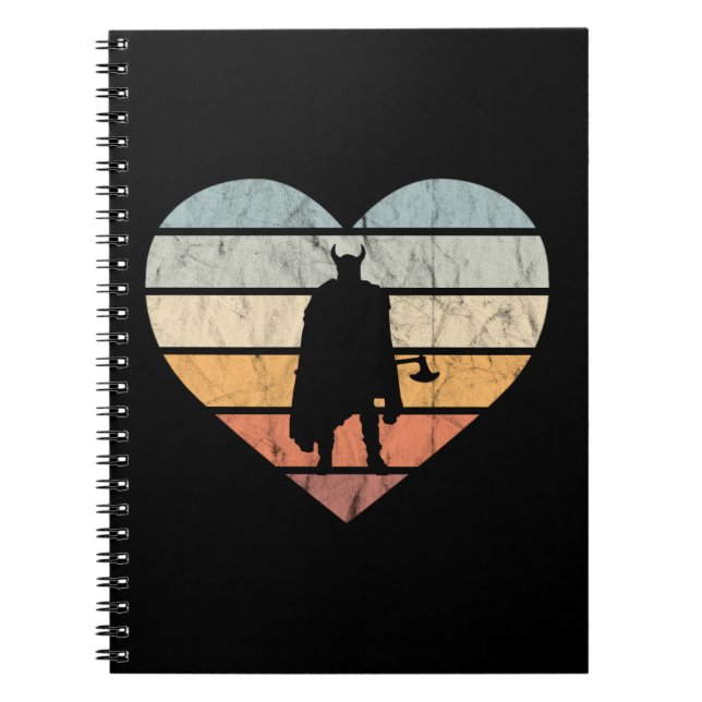 Cuaderno Amo al Guerrero Vikingo con Hacha (Frente)