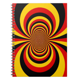 Cuaderno Amo Alemania Colores de la bandera nacional Imprim