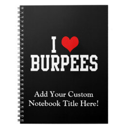 Cuaderno Amo Burpees, aptitud