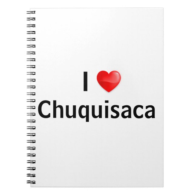 Cuaderno Amo Chuquisaca (Frente)