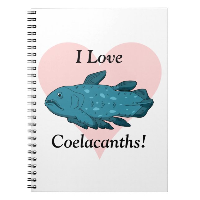 Cuaderno ¡Amo Coelacanths! (Frente)