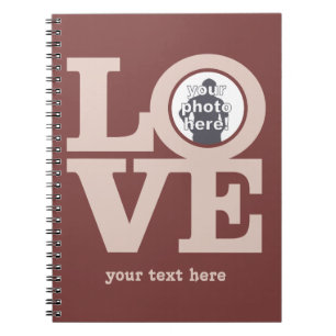 Cuaderno AMO CON TU portátil personalizado FOTOGRÁFICO