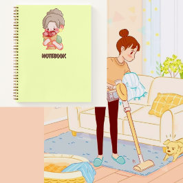 Cuaderno Amo de las flores 🌸 💗 💚