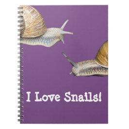 Cuaderno Amo diseño del caracol de los caracoles