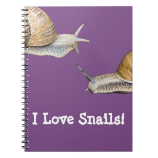 Cuaderno Amo diseño del caracol de los caracoles