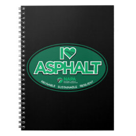 Cuaderno Amo el bloc de notas Asphalt