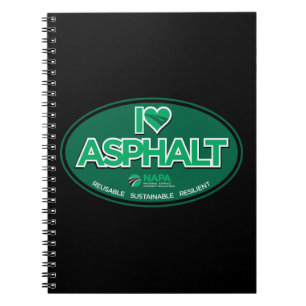 Cuaderno Amo el bloc de notas Asphalt