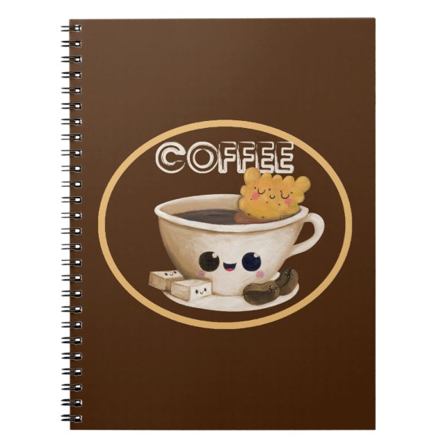 Cuaderno Amo el café (Frente)