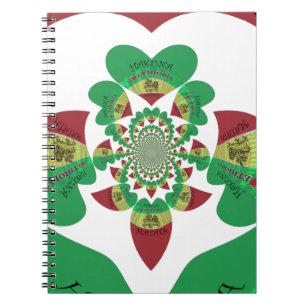 Cuaderno Amo el Kaleidoscope de Etiopía - arte rasta de sen