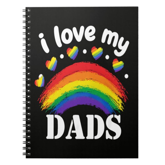 Cuaderno Amo el Orgullo Arcoíris de mis Papás (Frente)