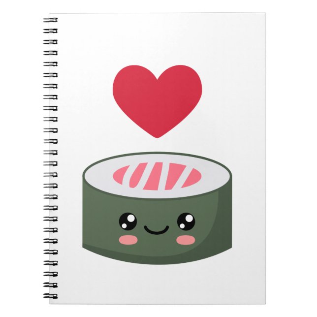 Cuaderno Amo el sushi (Frente)