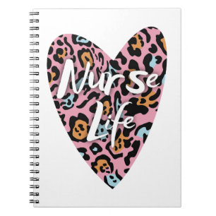 Cuaderno Amo Enfermera Vida Cheetah 16Love Enferse Life Che