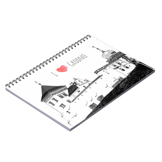 Cuaderno Amo Grodno Belarus Architecture Sketch Castle (Lado Izquierdo)