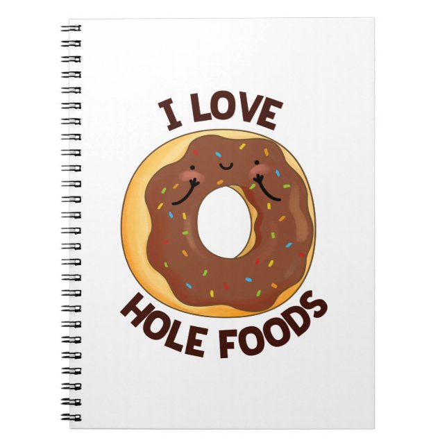 Cuaderno Amo Hole Foods Funny Donut Pun (Frente)