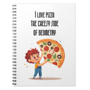 Cuaderno "Amo la pizza: el lado cursi de la geometría" grac