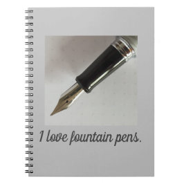 Cuaderno Amo las plumas estilográficas