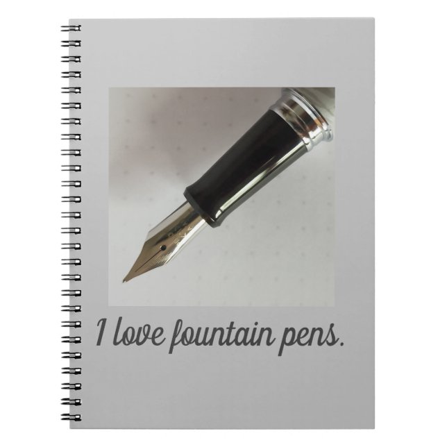 Cuaderno Amo las plumas estilográficas (Frente)