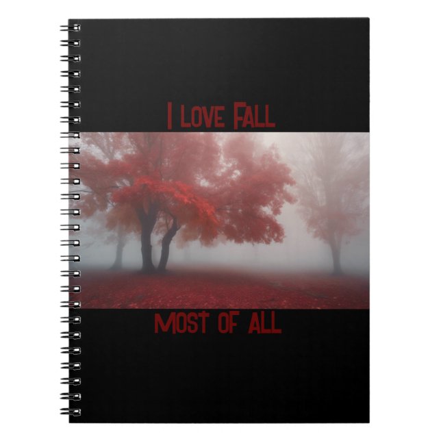 Cuaderno Amo más que nada el otoño (Frente)